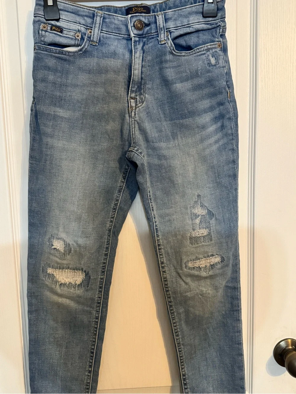 Polo by Ralph Lauren Light Blue Distressed Boys Jeans